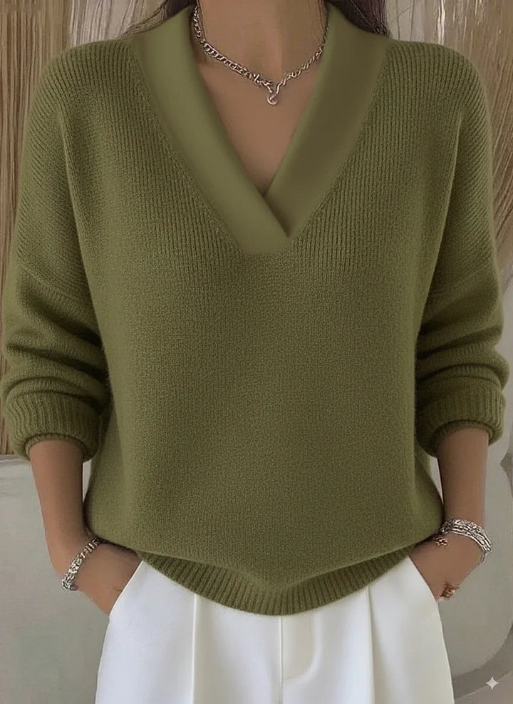 The Lavenor – Soft Knit V-Neck Sweater