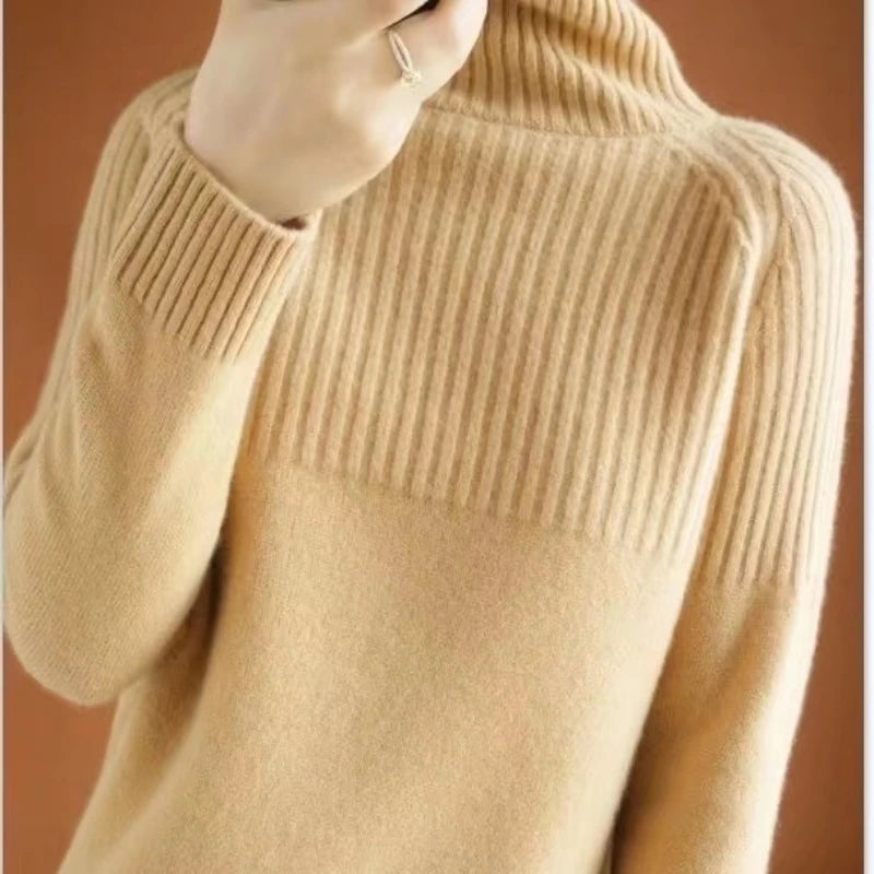 The Selvarine Knit – Soft Turtleneck Winter Sweater