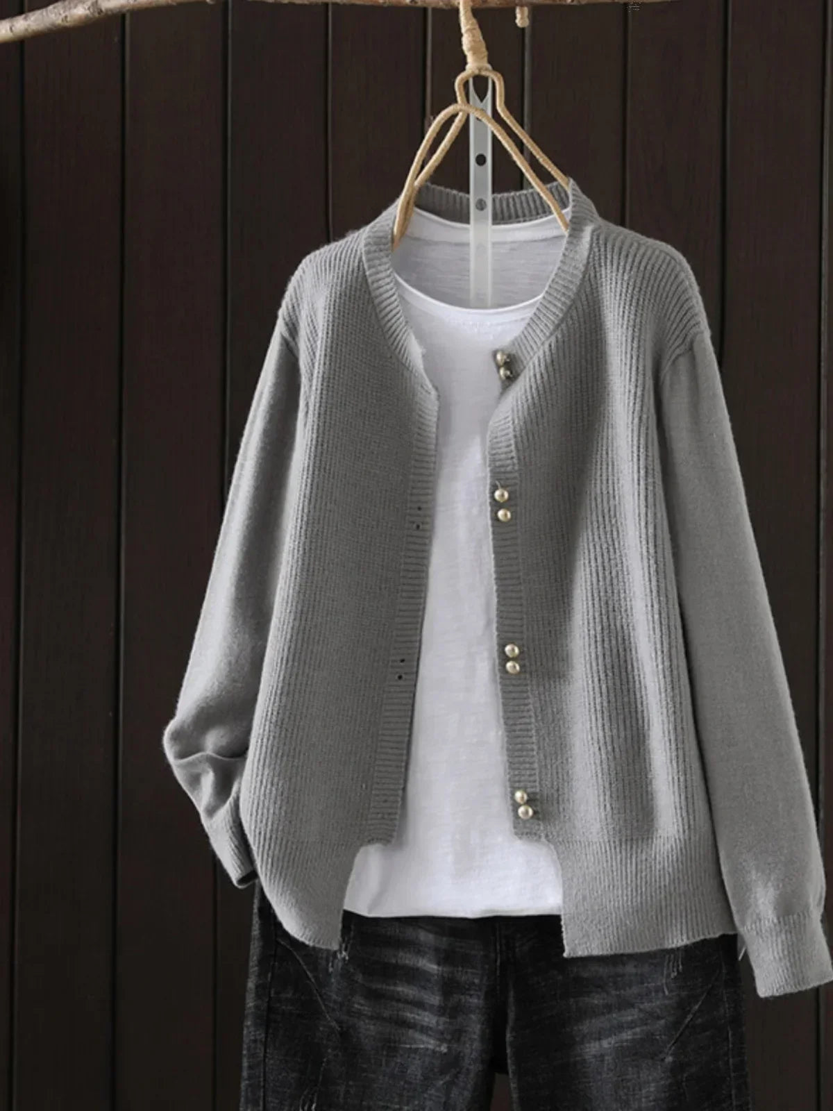 The Meralise – Pearl Button Cardigan