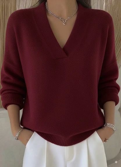 The Lavenor – Soft Knit V-Neck Sweater