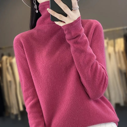 The Armelisse – Soft Pile-Collar Knit Sweater