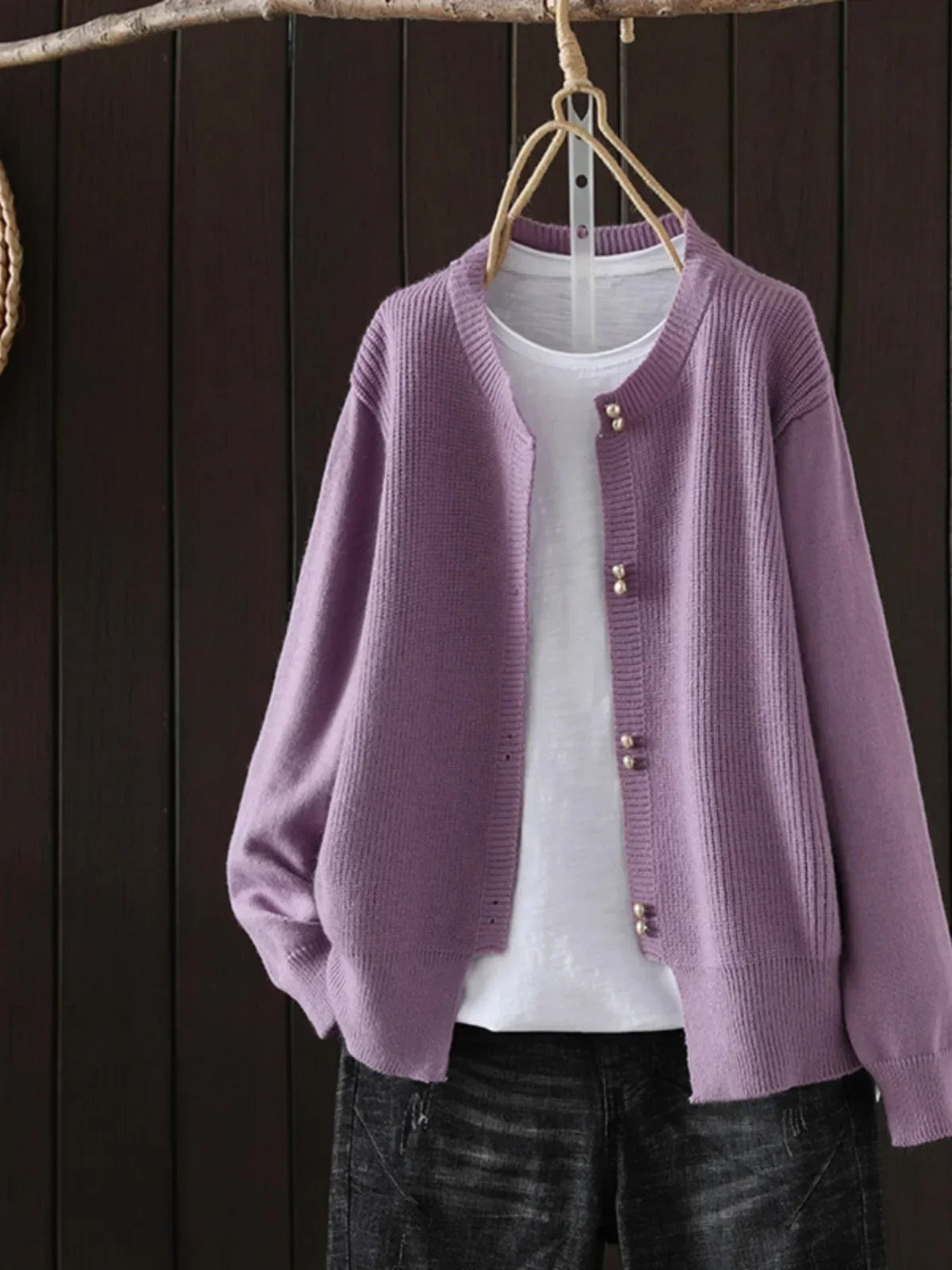 The Meralise – Pearl Button Cardigan