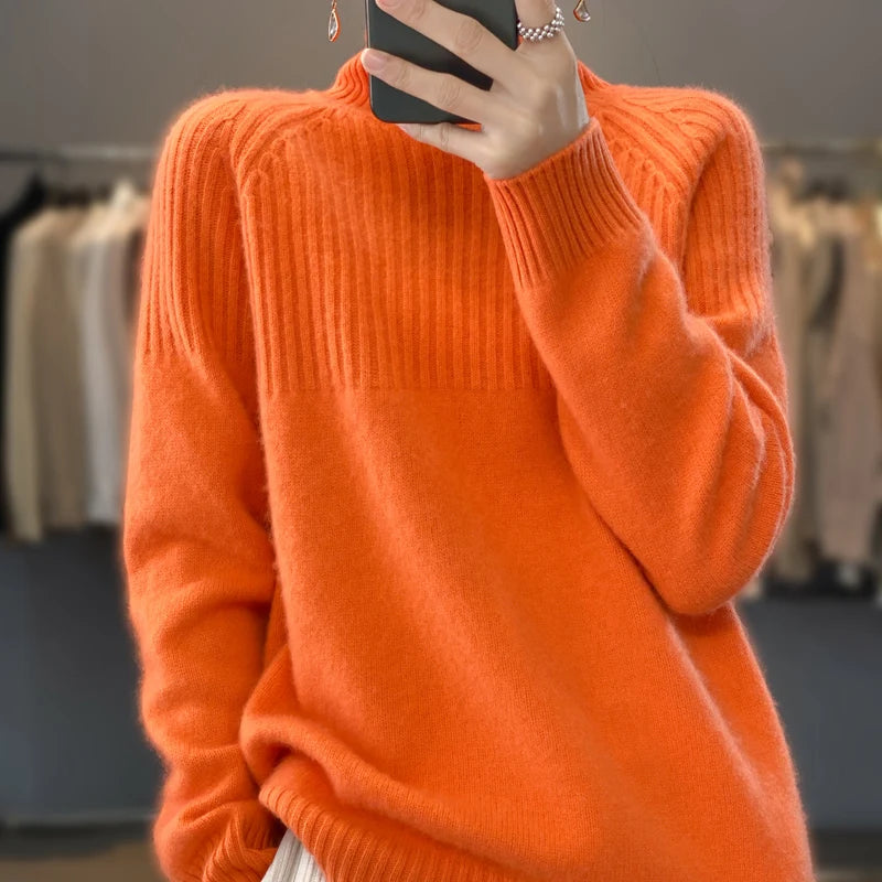 The Selvarine Knit – Soft Turtleneck Winter Sweater