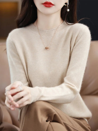The Laverienne – Elegant O-Neck Knit Sweater