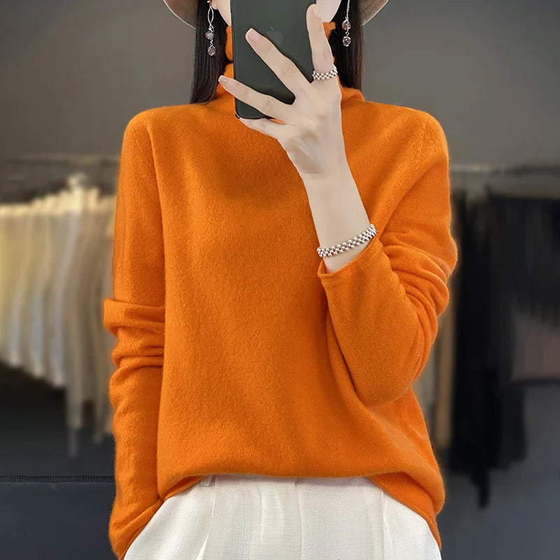 The Armelisse – Soft Pile-Collar Knit Sweater