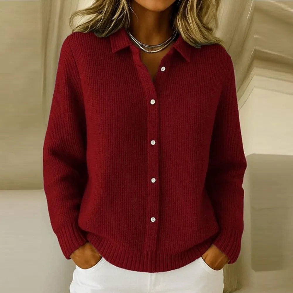 The Arvelyn – Buttoned Soft Knit Sweater
