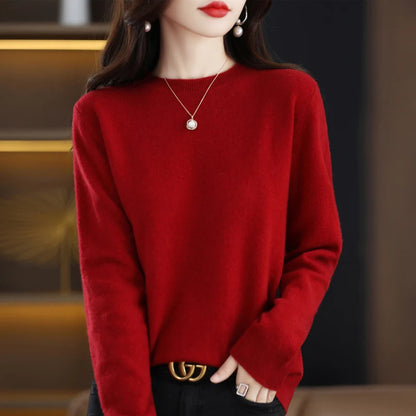 The Laverienne – Elegant O-Neck Knit Sweater