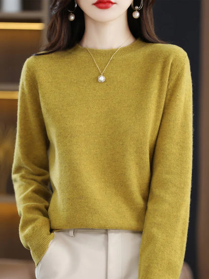 The Laverienne – Elegant O-Neck Knit Sweater