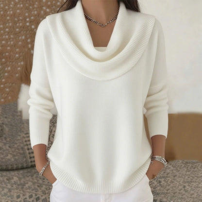 The Arneselle – Stacked Collar Knit Pullover