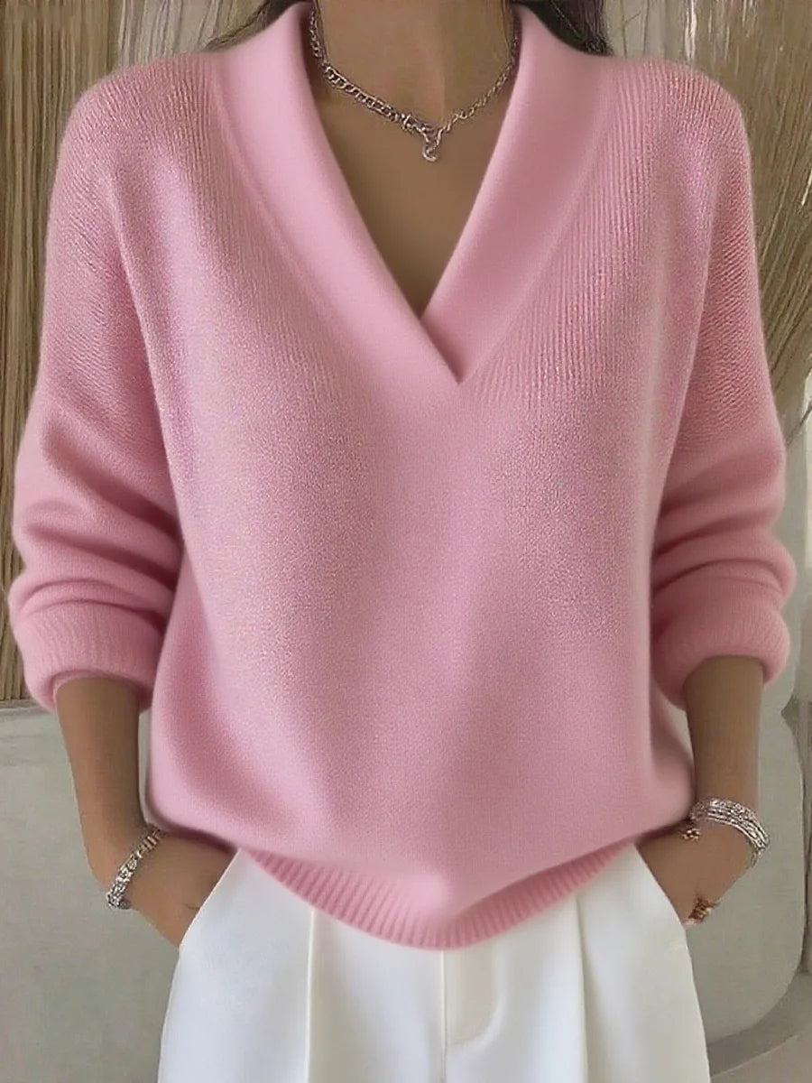 The Lavenor – Soft Knit V-Neck Sweater