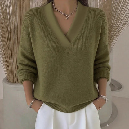 The Lavenor – Soft Knit V-Neck Sweater