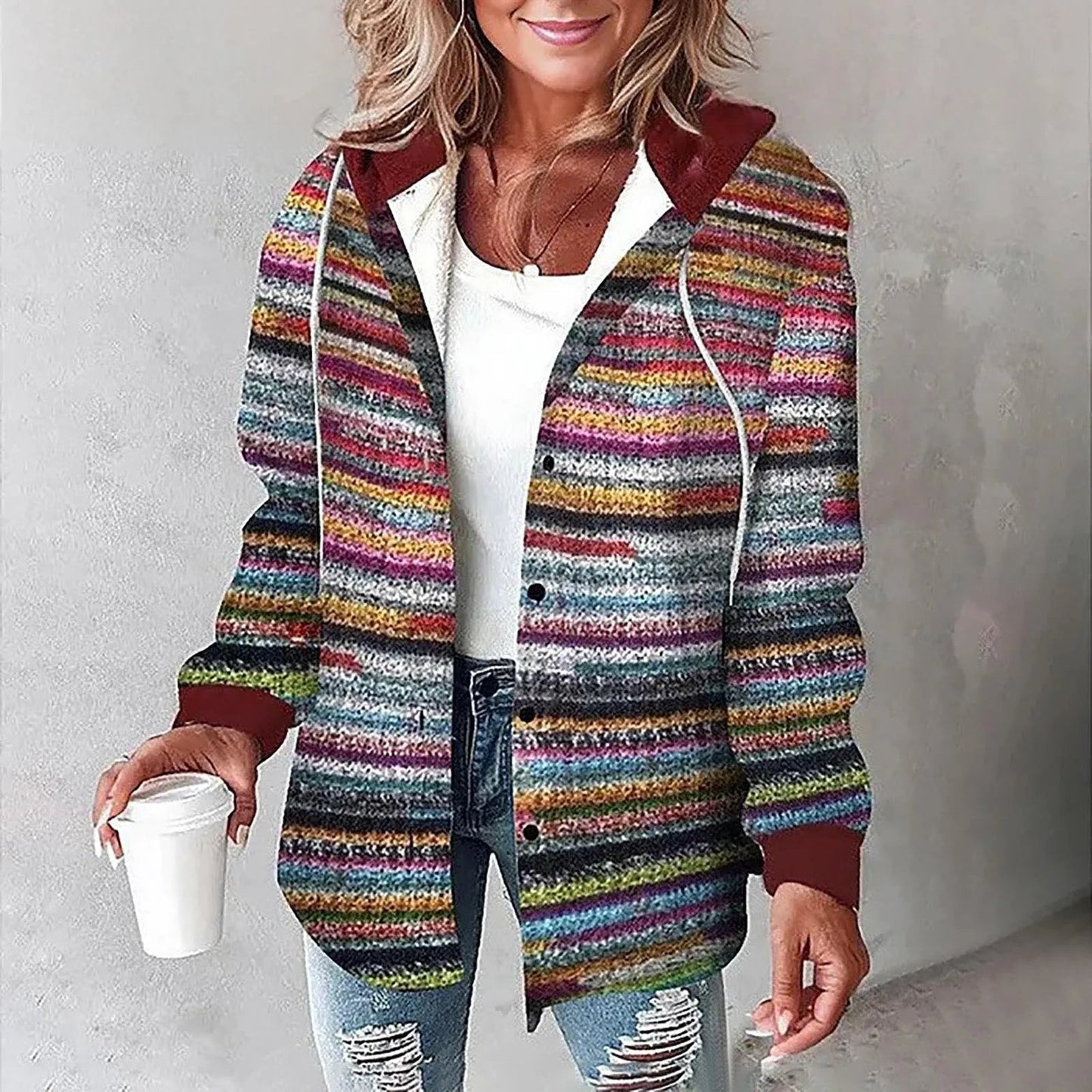 The Mavelline – Hooded Knit Cardigan