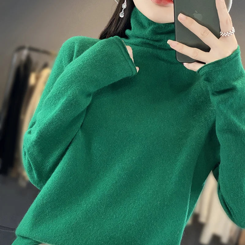 The Armelisse – Soft Pile-Collar Knit Sweater
