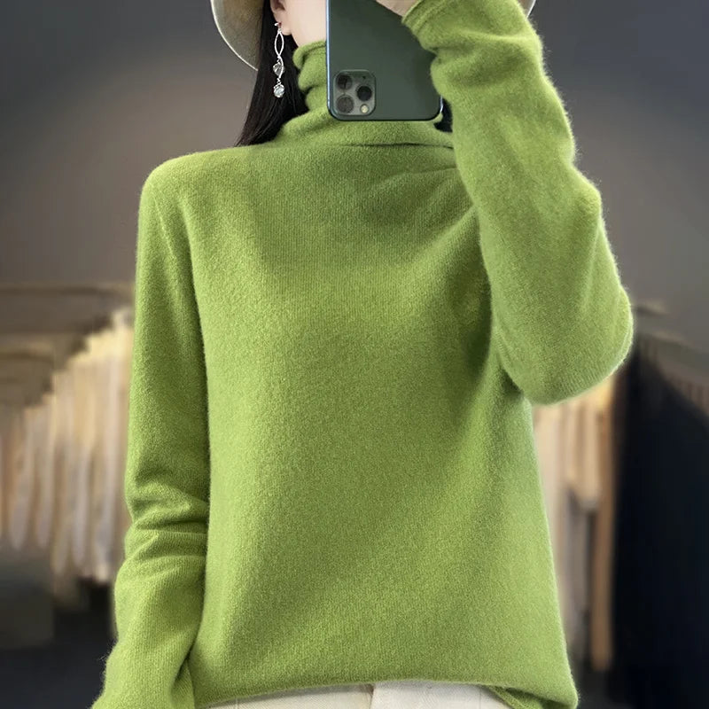 The Armelisse – Soft Pile-Collar Knit Sweater