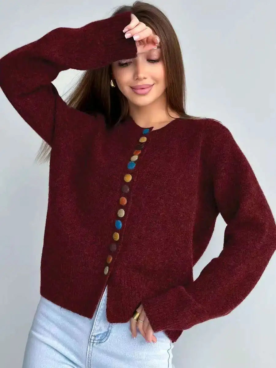The Lioraelle – Button Accent Cardigan