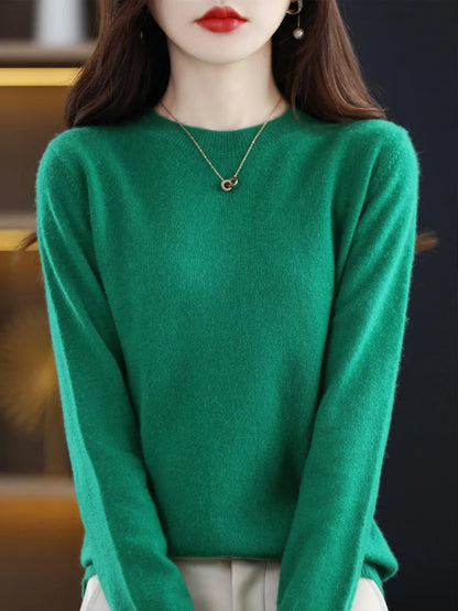 The Laverienne – Elegant O-Neck Knit Sweater