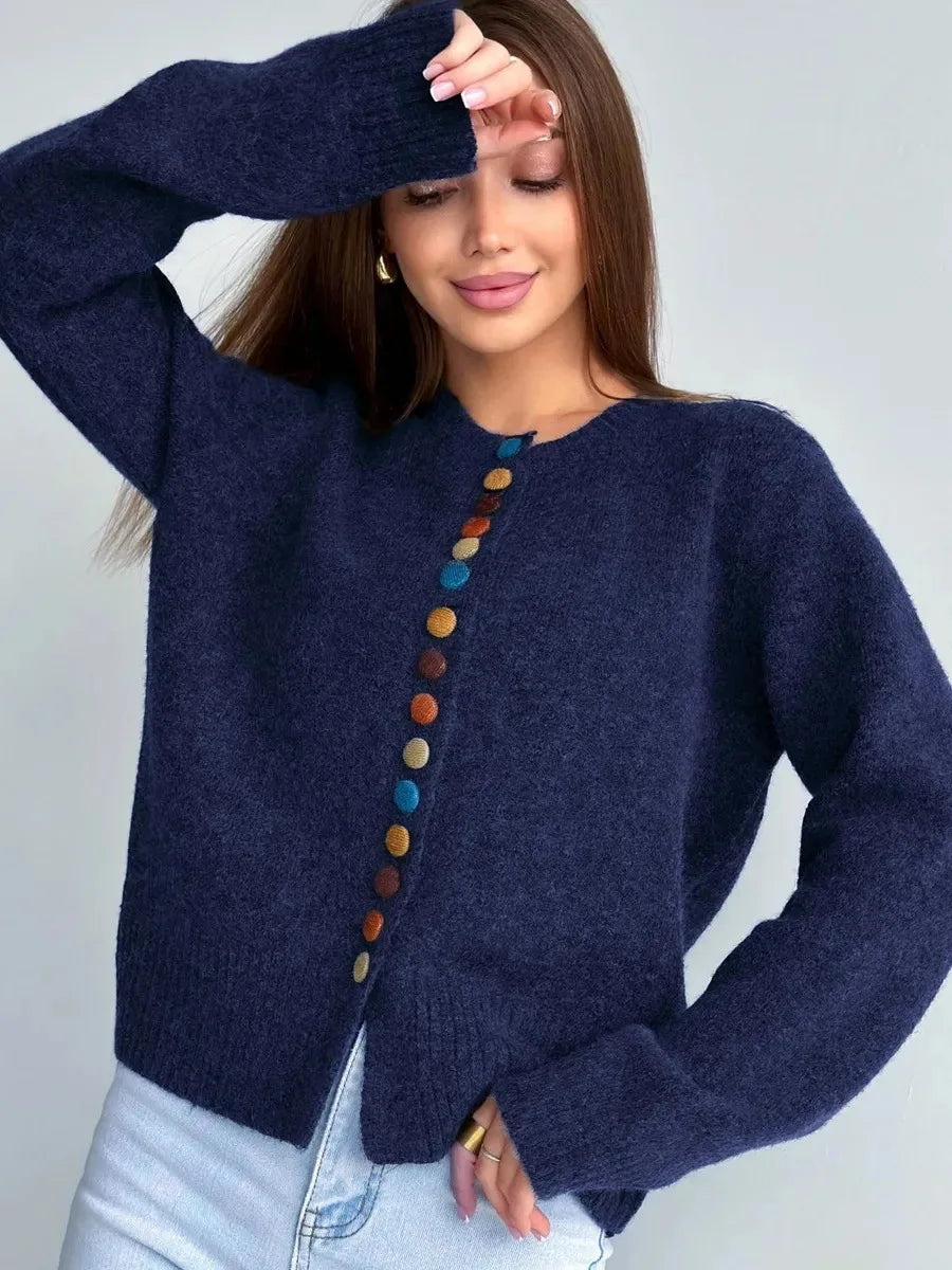 The Lioraelle – Button Accent Cardigan