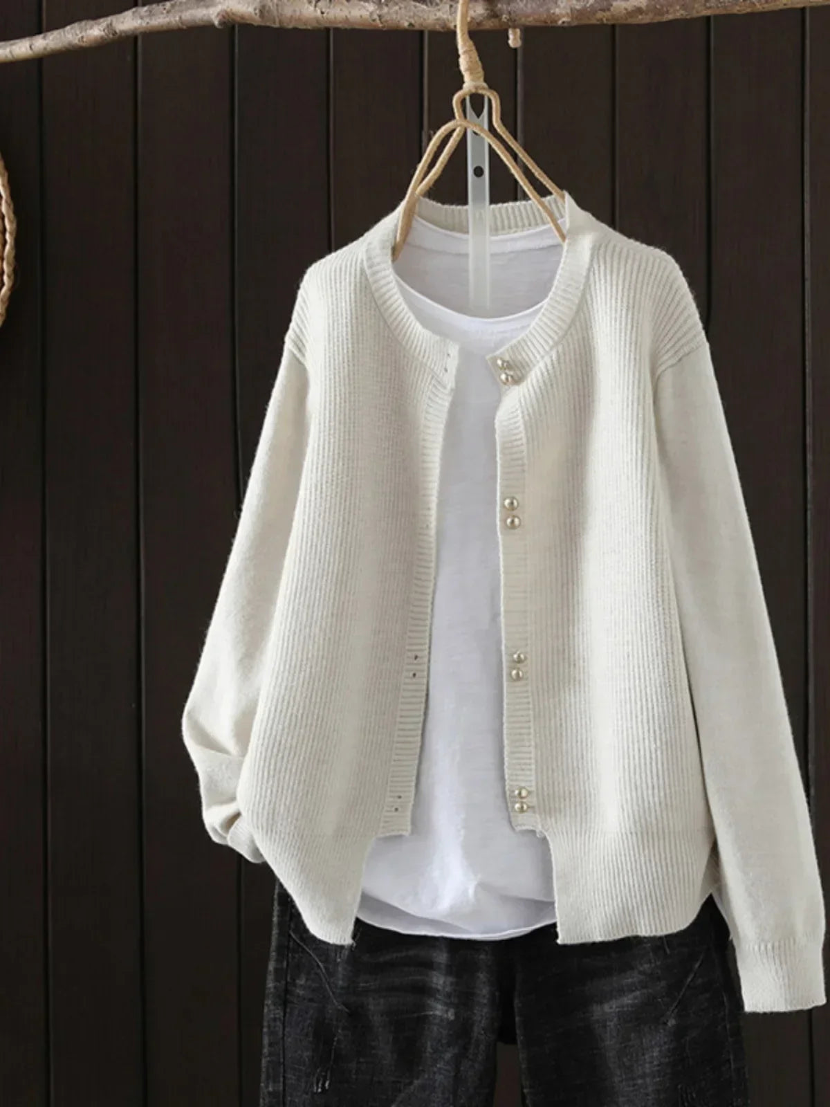 The Meralise – Pearl Button Cardigan