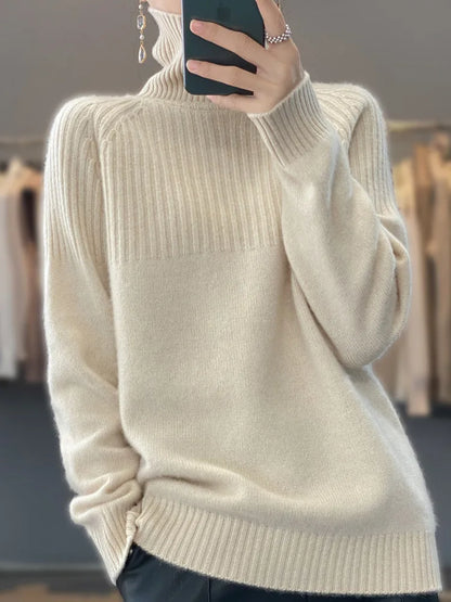 The Selvarine Knit – Soft Turtleneck Winter Sweater