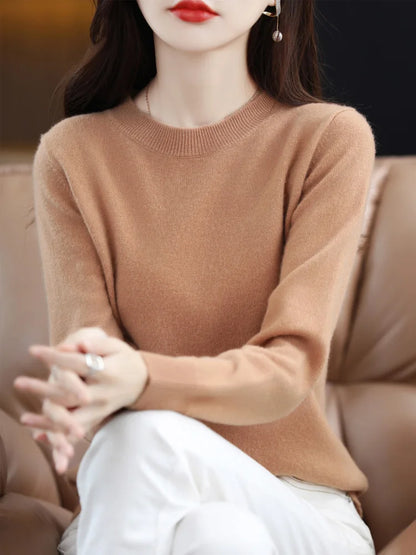 The Laverienne – Elegant O-Neck Knit Sweater