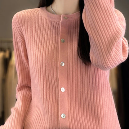 The Calverise – Classic Button-Up Knit Cardigan