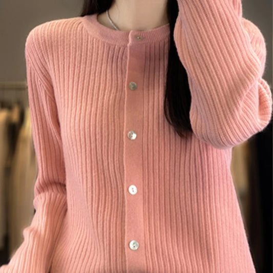 The Calverise – Classic Button-Up Knit Cardigan