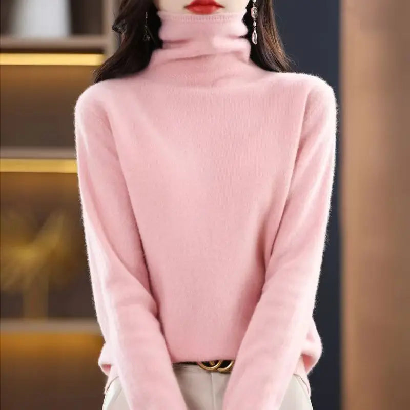 The Armelisse – Soft Pile-Collar Knit Sweater
