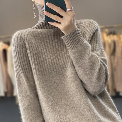 The Selvarine Knit – Soft Turtleneck Winter Sweater