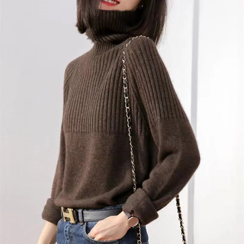 The Selvarine Knit – Soft Turtleneck Winter Sweater