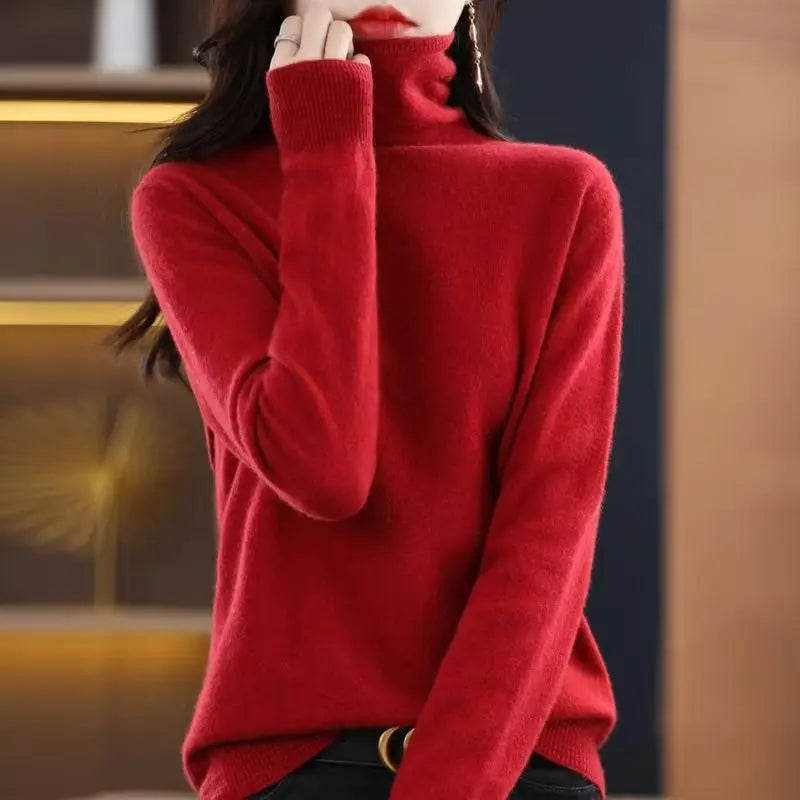 The Armelisse – Soft Pile-Collar Knit Sweater