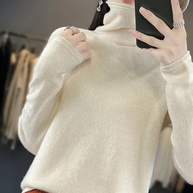 The Armelisse – Soft Pile-Collar Knit Sweater
