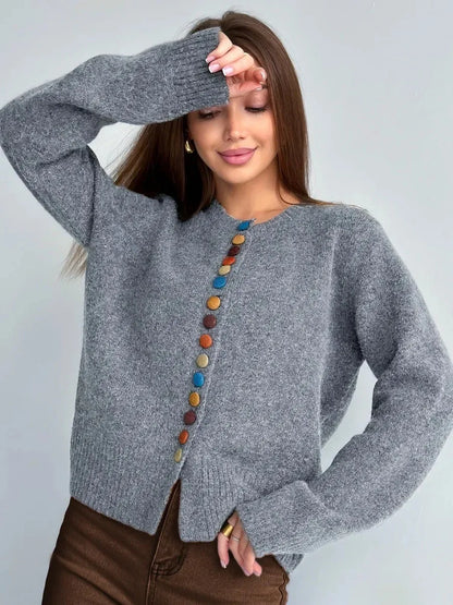 The Lioraelle – Button Accent Cardigan