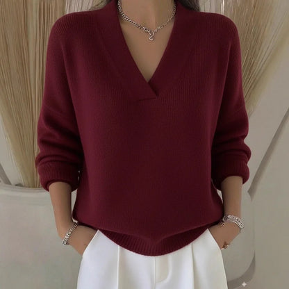 The Lavenor – Soft Knit V-Neck Sweater