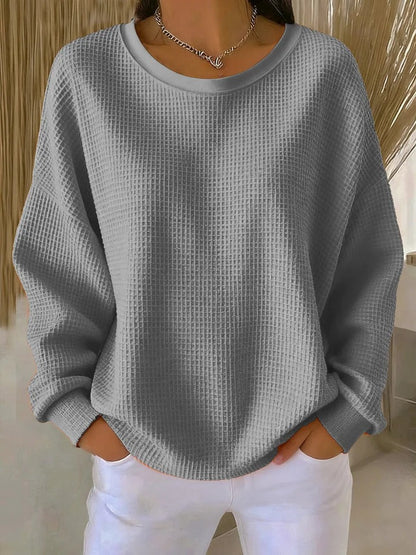 The Solienne – Elegant Textured Knit Sweater