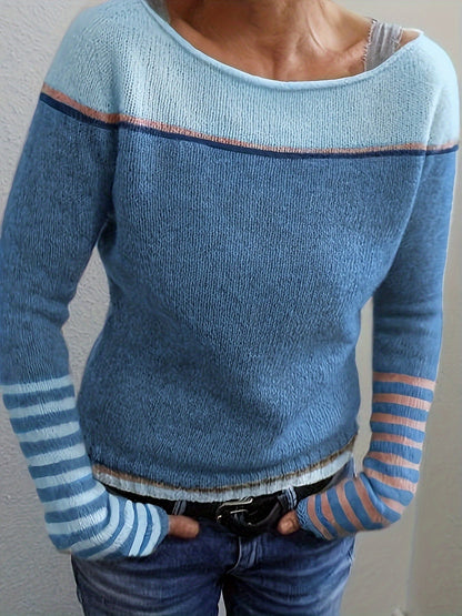 The Marivelleis – Soft Striped Cashmere-Blend Sweater