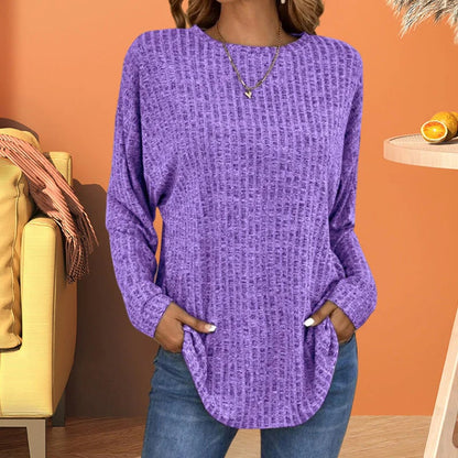 The Arliennea – Soft Long-Sleeve Casual Knit Top
