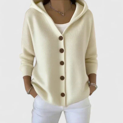 The Arvoline – Elegant Hooded Cardigan