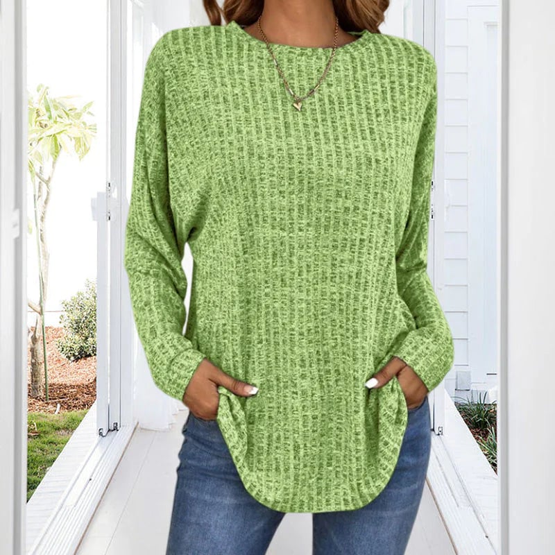 The Arliennea – Soft Long-Sleeve Casual Knit Top