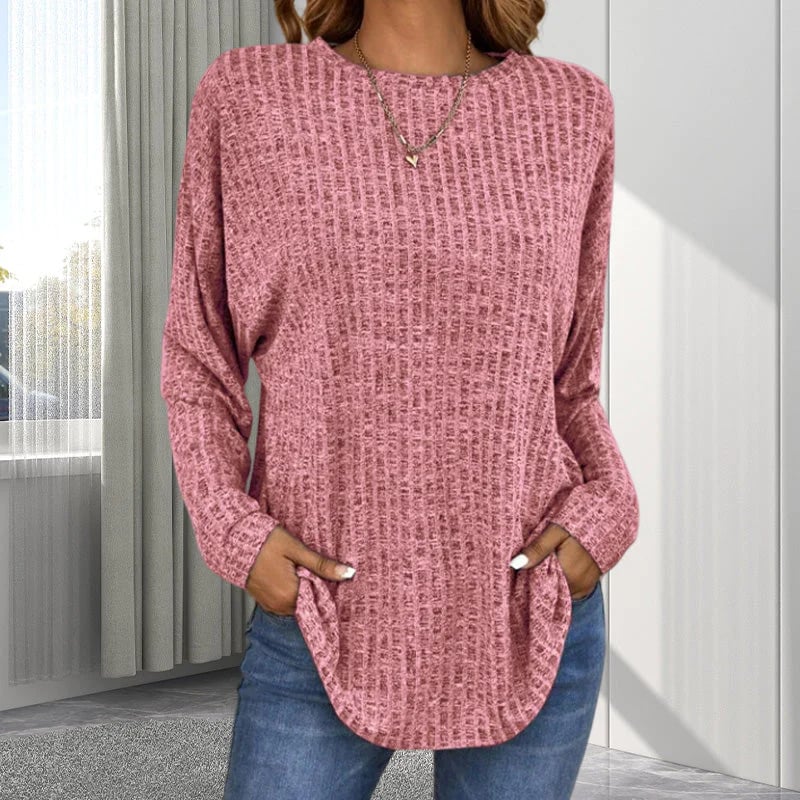 The Arliennea – Soft Long-Sleeve Casual Knit Top