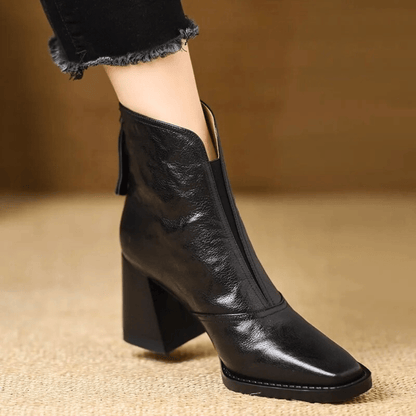 The Clarivelle – Luxury Mid-Heel Ankle Boots